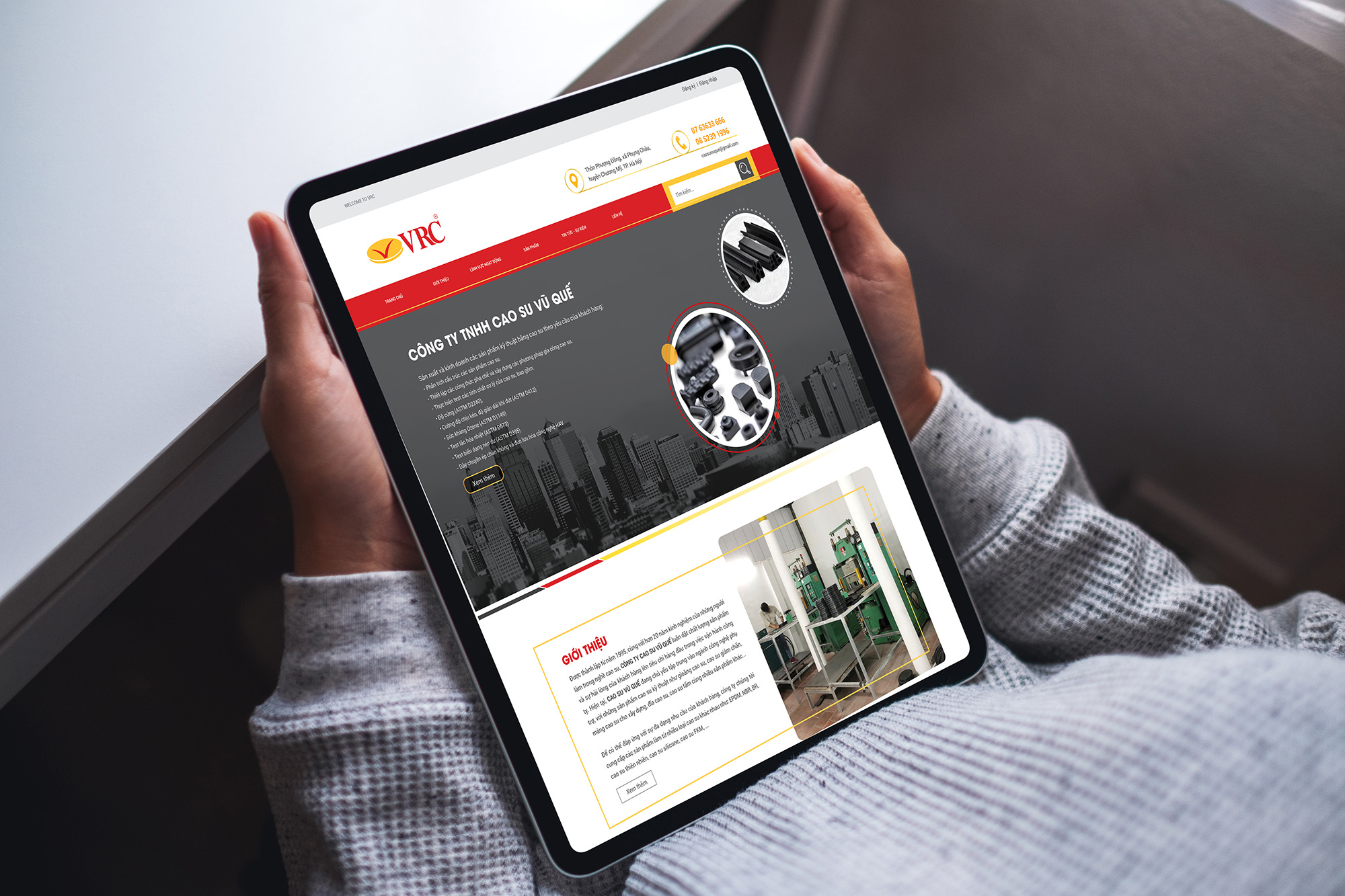 Thiết kế website cho công ty Vũ Quế