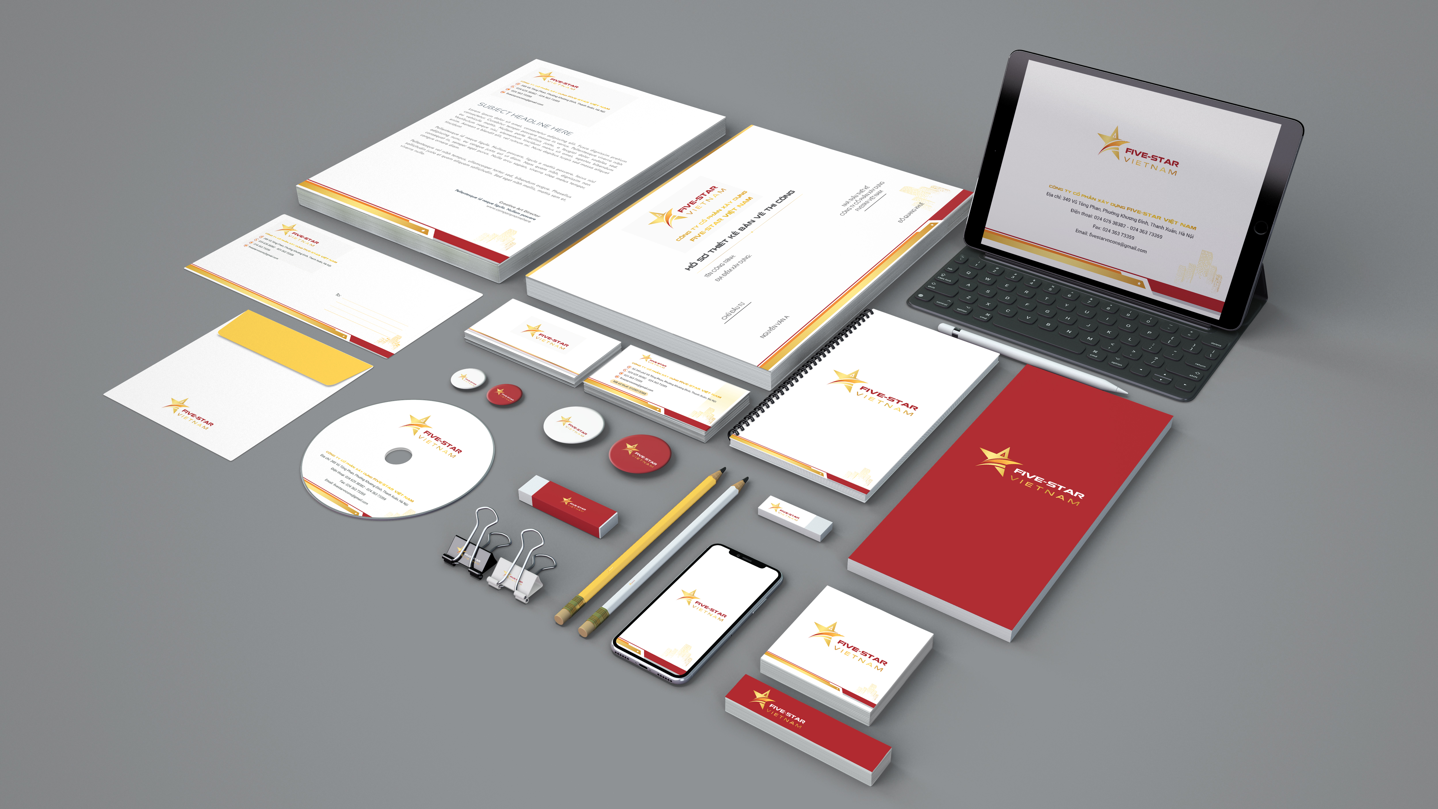 Thiết kế logo thương hiệu công ty Five Star