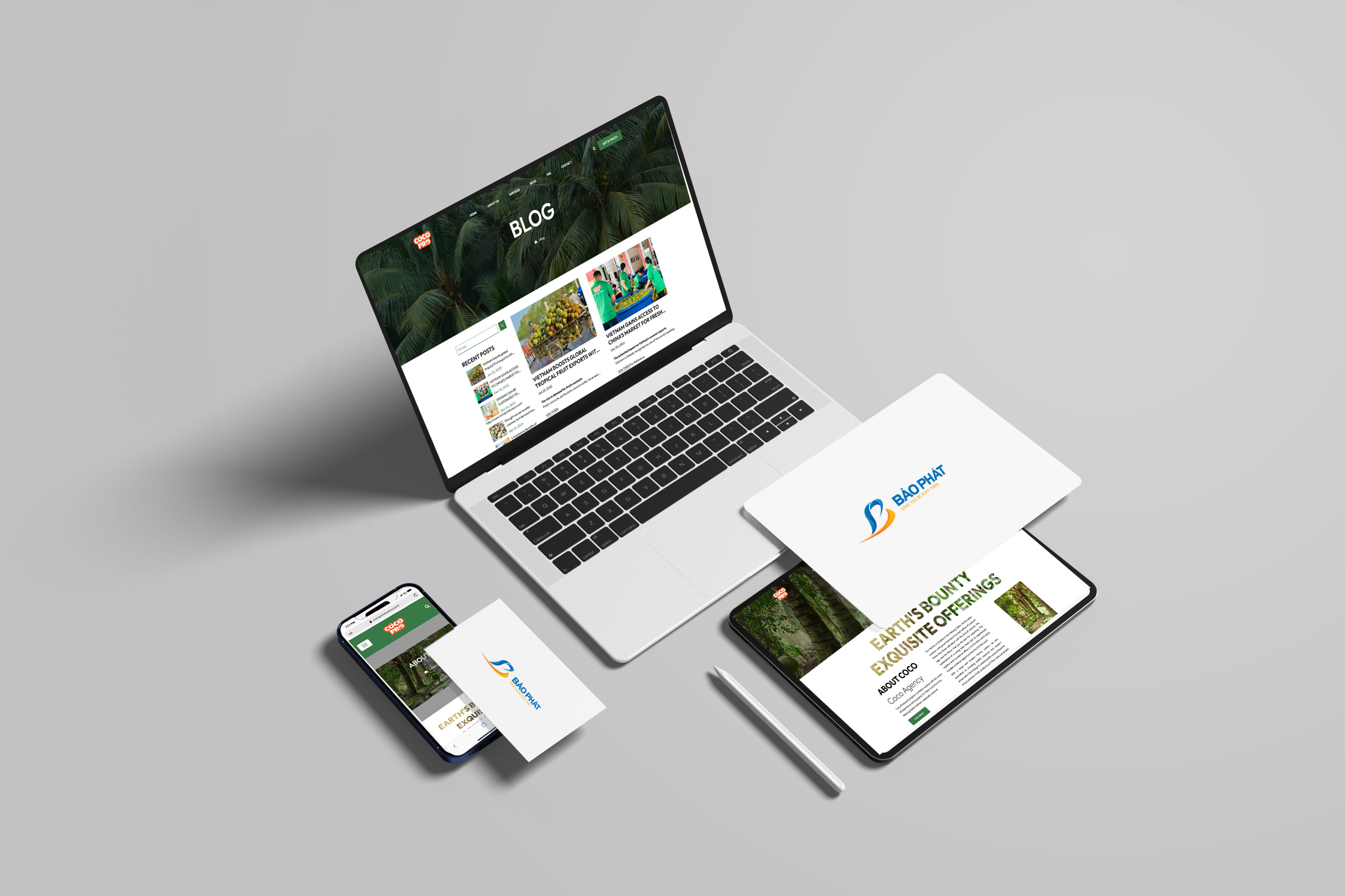 Website công ty nông sản