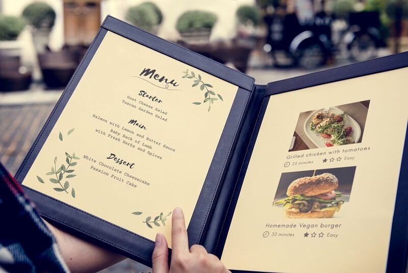 Thiết kế menu hiện đại cho Nhà Hàng