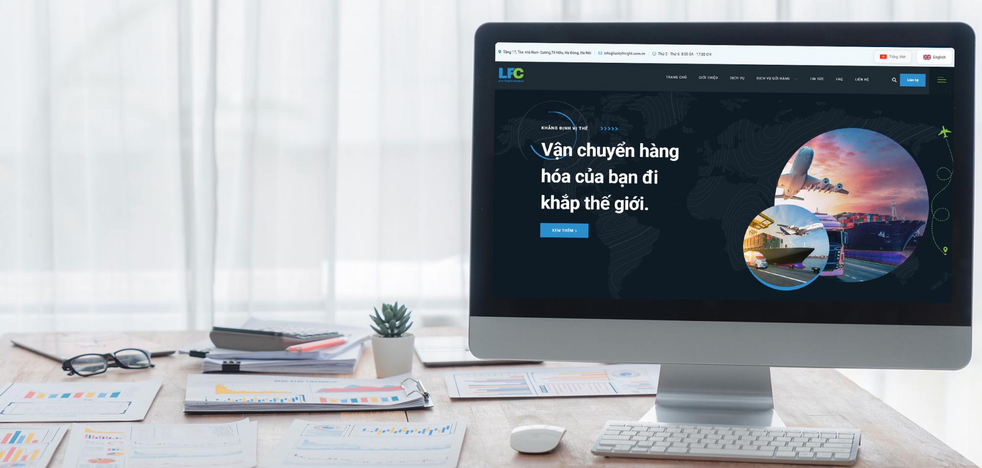 Website Công Ty Vận Tải Lucky