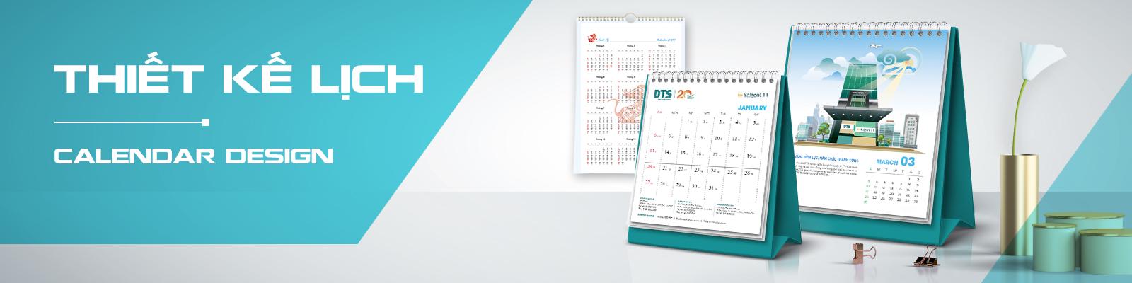 Thiết kế lịch tết